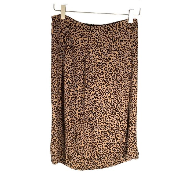 Reformation Leopard Print Mini Skirt With Side Slit Womens Size 0 sexy party - Picture 4 of 9